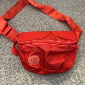 Baboon to the Moon Get Lost Red Fanny Pack Sling Bag Outdoor Hiking